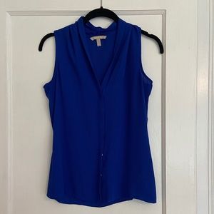 Banana Republic Sleeveless Blouse in Royal Blue, 0